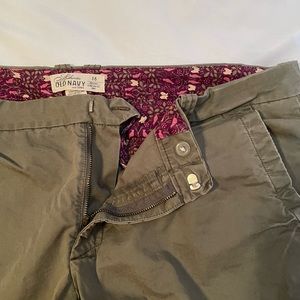 OLD NAVY PLUS Army Green Utility Pants Ultra Low Waist retro Fall ‘06